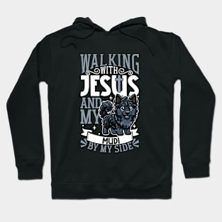 Jesus and dog - Mudi Hoodie